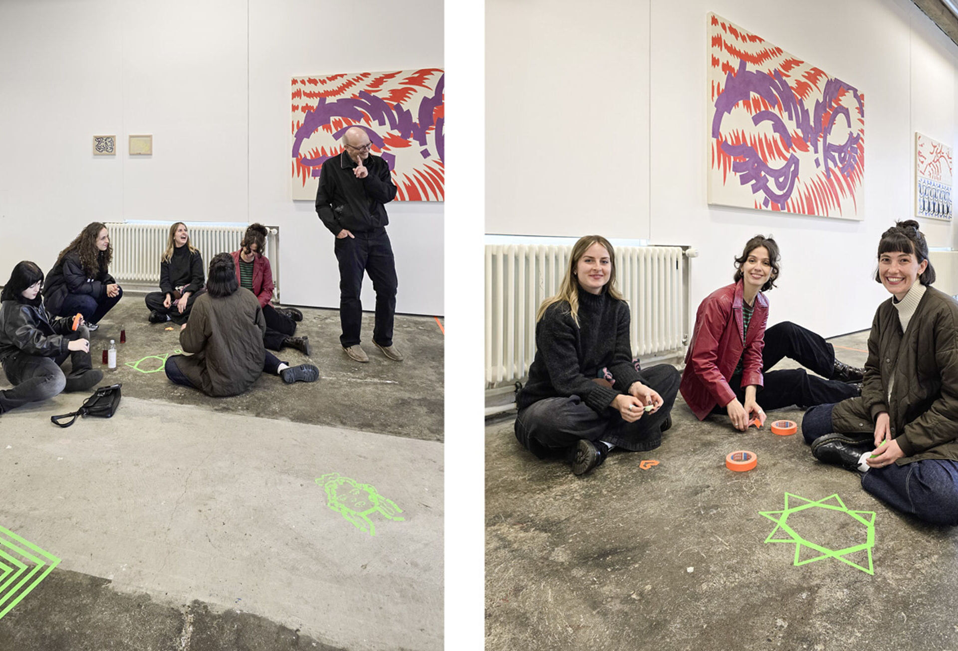 Wenn Zeichen Boden finden – Eine kollektive Zeichnung