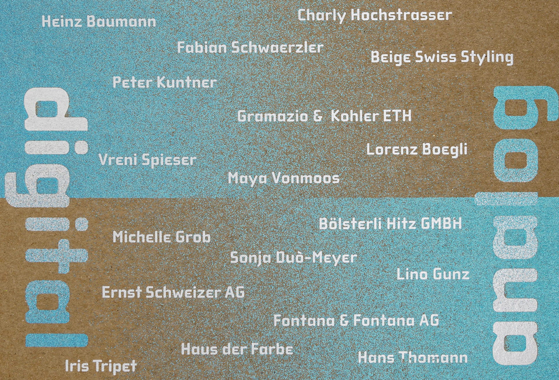 Lorenz Boegli, Siebdruck