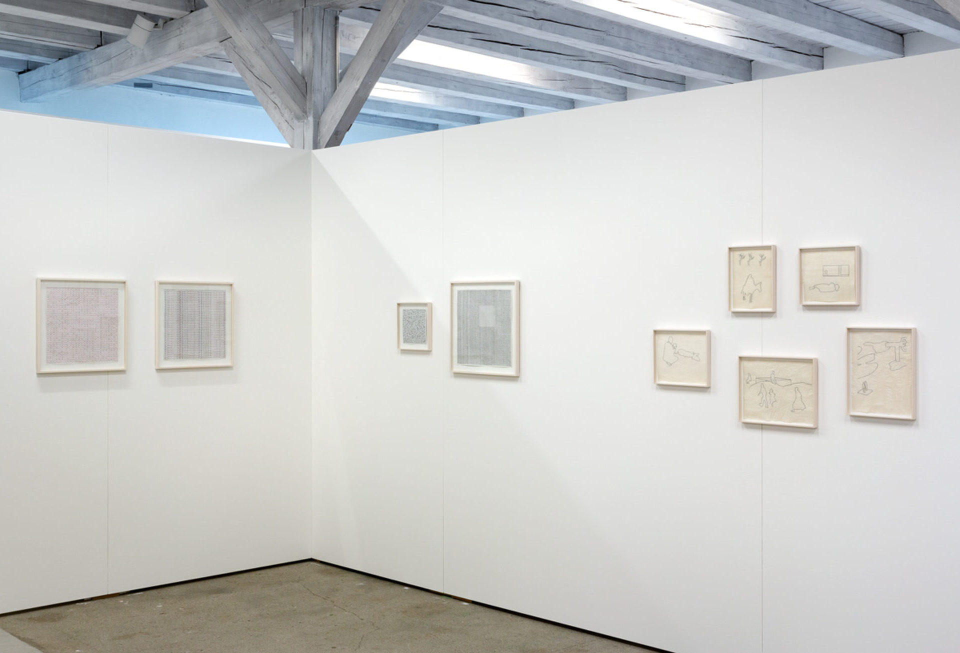 Annalise Hess, gestickt auf Papier